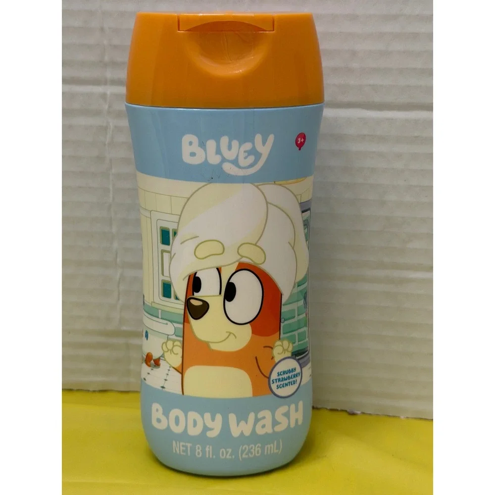 Bluey 3-in-1 Shampoo Conditioner Body Wash & Strawberry Body Wash Set 8oz 2pk